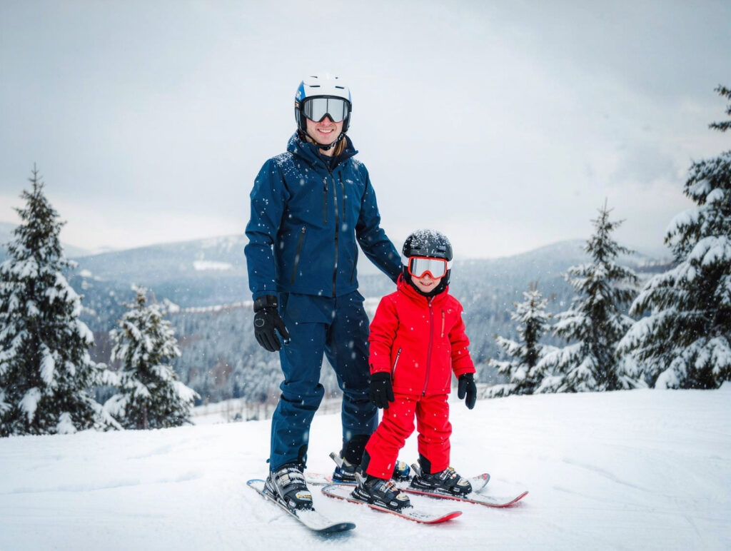 Ski helmets and goggles are an important part of ski safety.