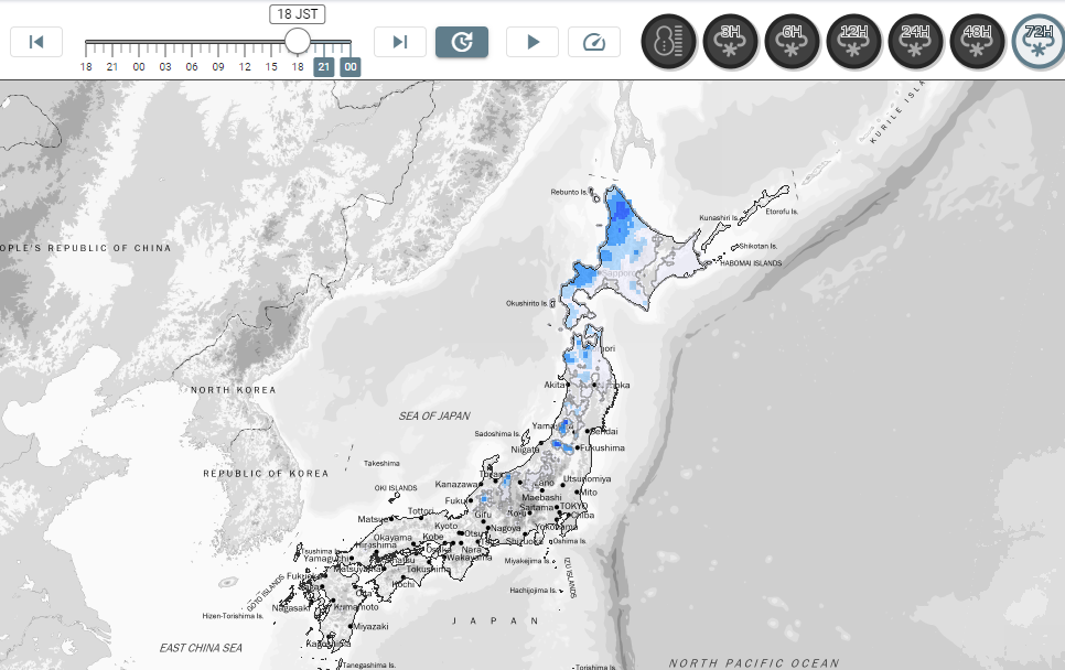 Japan Meteorological Agency (JMA) provides in depth analysis of snowfall.