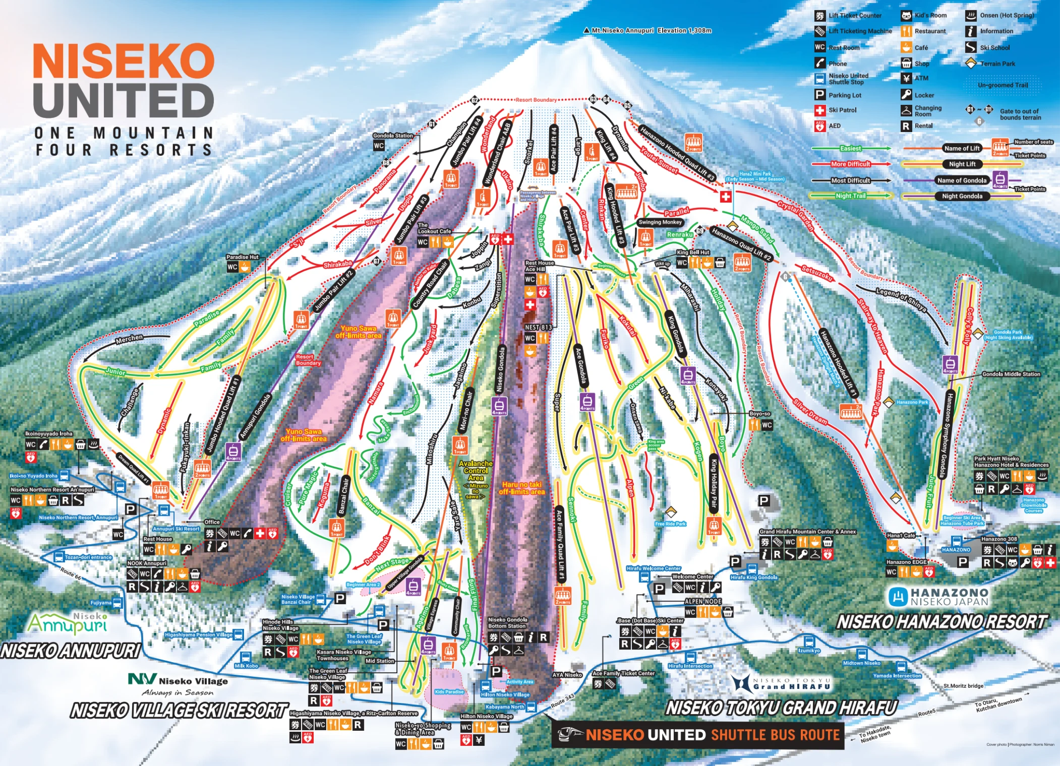 Ski Map of Niseko United
