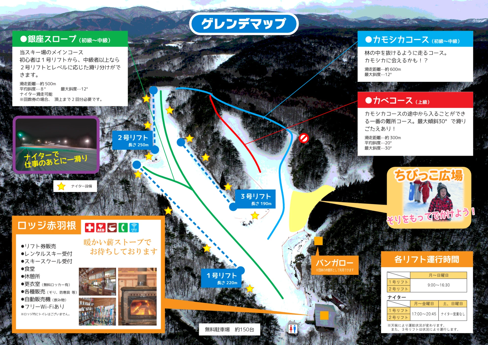 Ski Map of Akabene SKi Resort