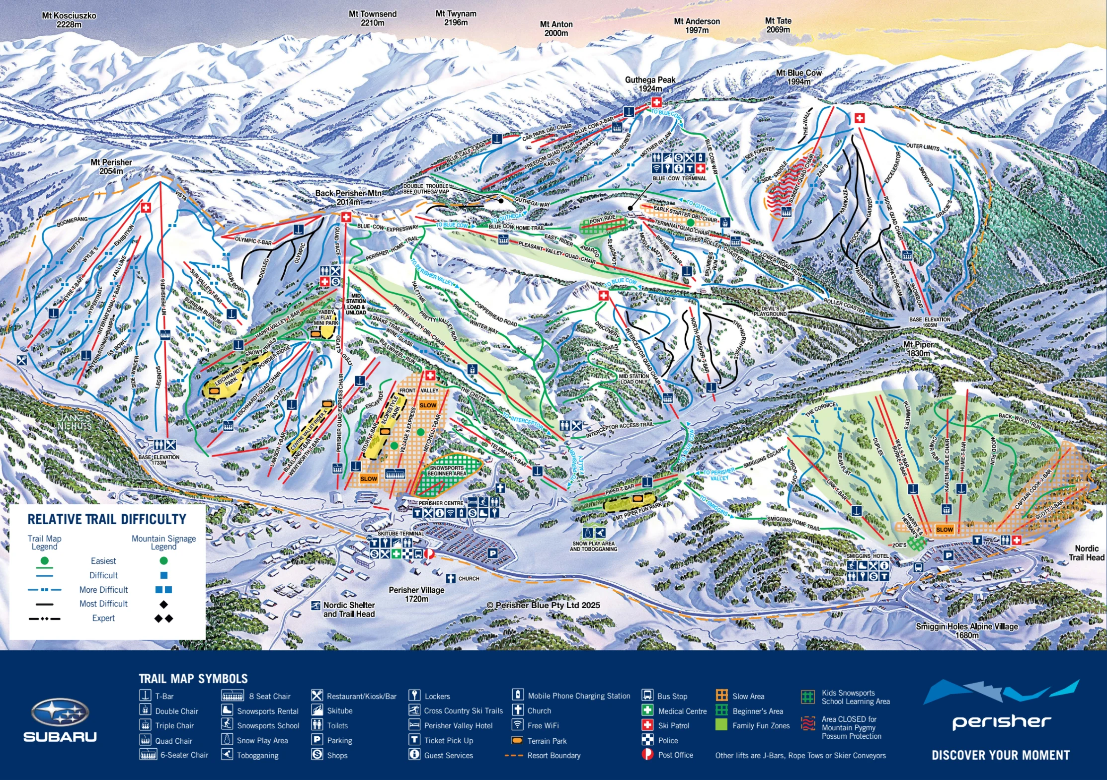 Perisher Ski Map